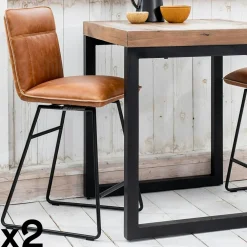 Rallonges De Tables À Manger|COLOGNE Rallonges pour table extensible en chêne huilé 140-340 cm (lot de 2)