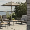Salons De Jardin·Salons Détente|Meubles En Aluminium Brafab|STOCKHOLM Salon de jardin en aluminium noir et teck (4 pièces)