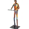 Objets Décoration·Figurines / Statues| Sculpture moderne en métal peint claviériste