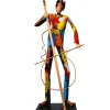 Objets Décoration·Figurines / Statues| Sculpture moderne en métal peint contrebasse
