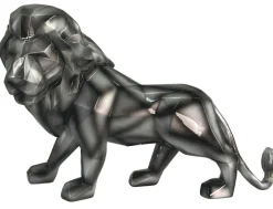 Objets Décoration·Figurines / Statues| Sculpture moderne lion gris anthracite