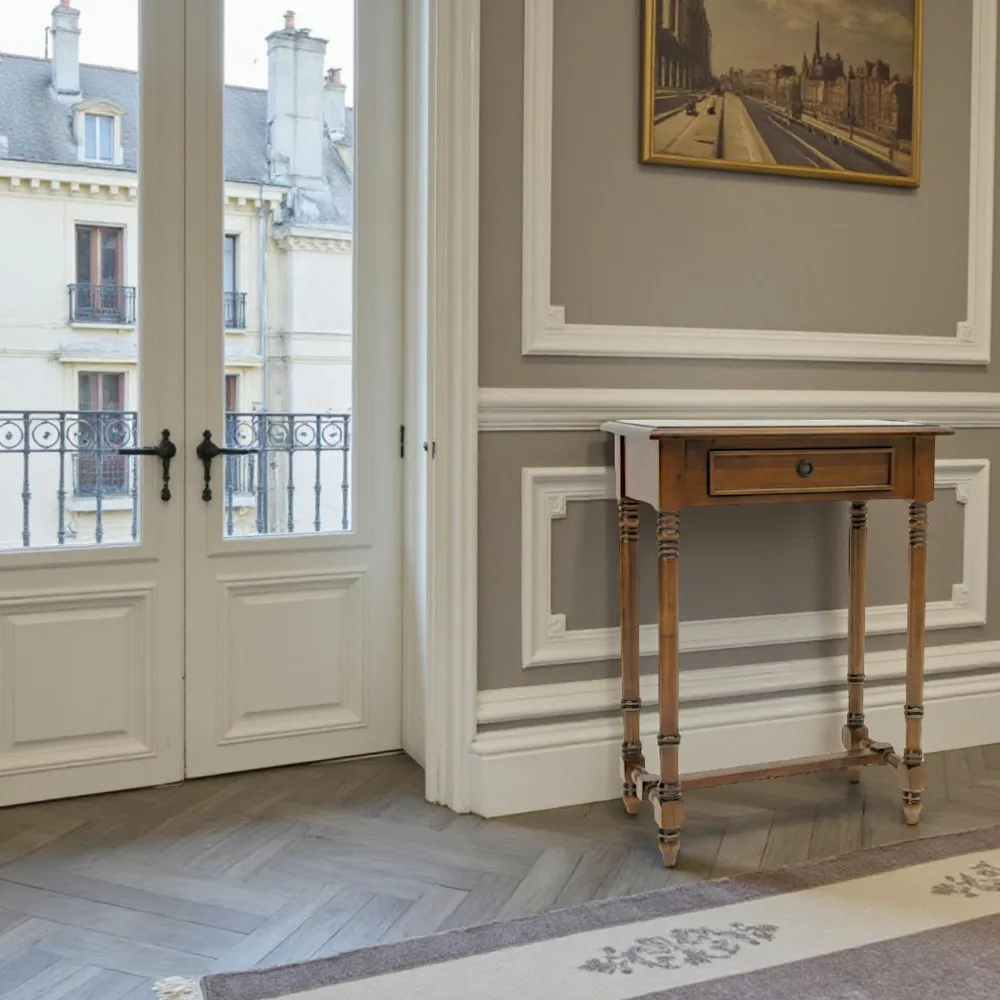 Consoles Avec Tiroirs|Consoles Avec Tiroir|Tradition Sellette Hévéa 1 tiroir 60x35x80cm