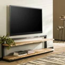 Sellettes En Métal|Canada Support pour plante teck naturel moyen modèle