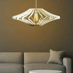 Suspensions / Lustres|BIEL Suspension blanche moderne - forme graphique