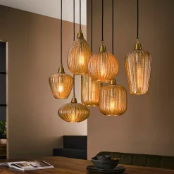 Suspensions / Lustres|BIEL Suspension blanche moderne - forme florale