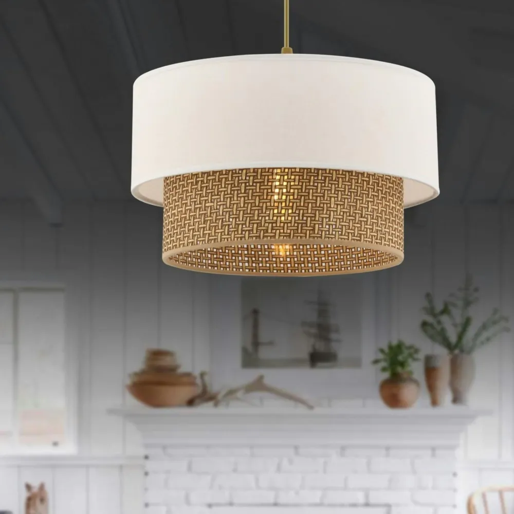 Suspensions / Lustres|AROSA Suspension bohème en jute naturelle – forme boule