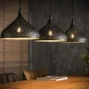 Suspensions / Lustres|RALF Suspension contemporaine ajourée 3 lampes forme bougie