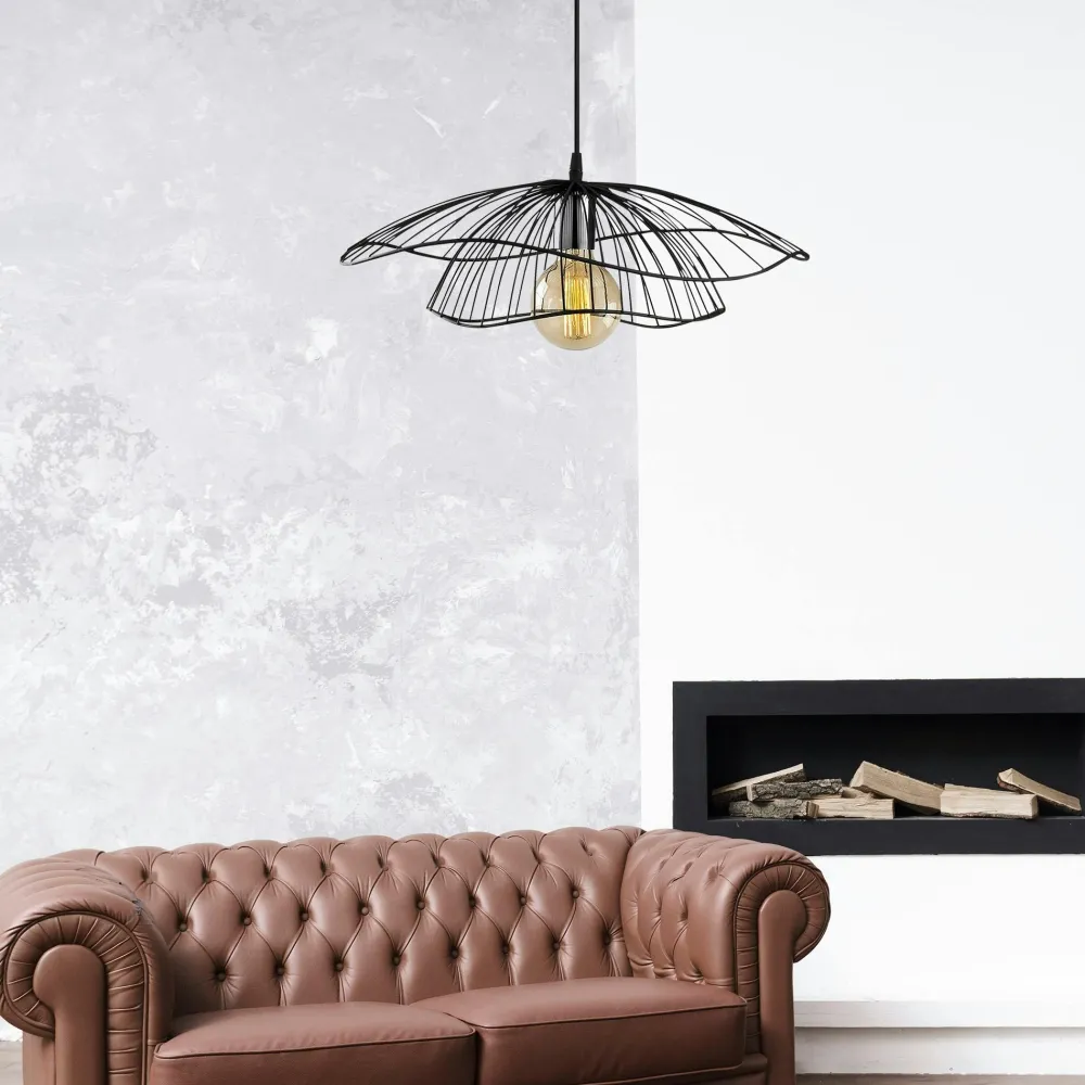 Suspensions / Lustres|SIVAS Suspension de table en verre doré, 3 globes 70 cm