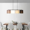 Suspensions / Lustres|ZURICH Suspension de table moderne, 4 abat-jour tons naturels
