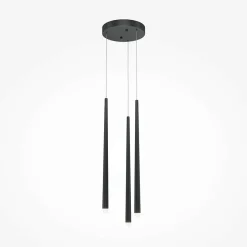Suspensions / Lustres|AURORA Suspension design dorée LED - 5 tiges verticales