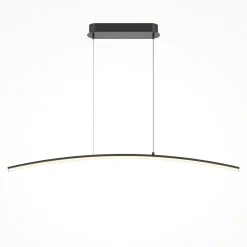 Suspensions / Lustres|AVA Suspension design LED avec boucle noire stylisée