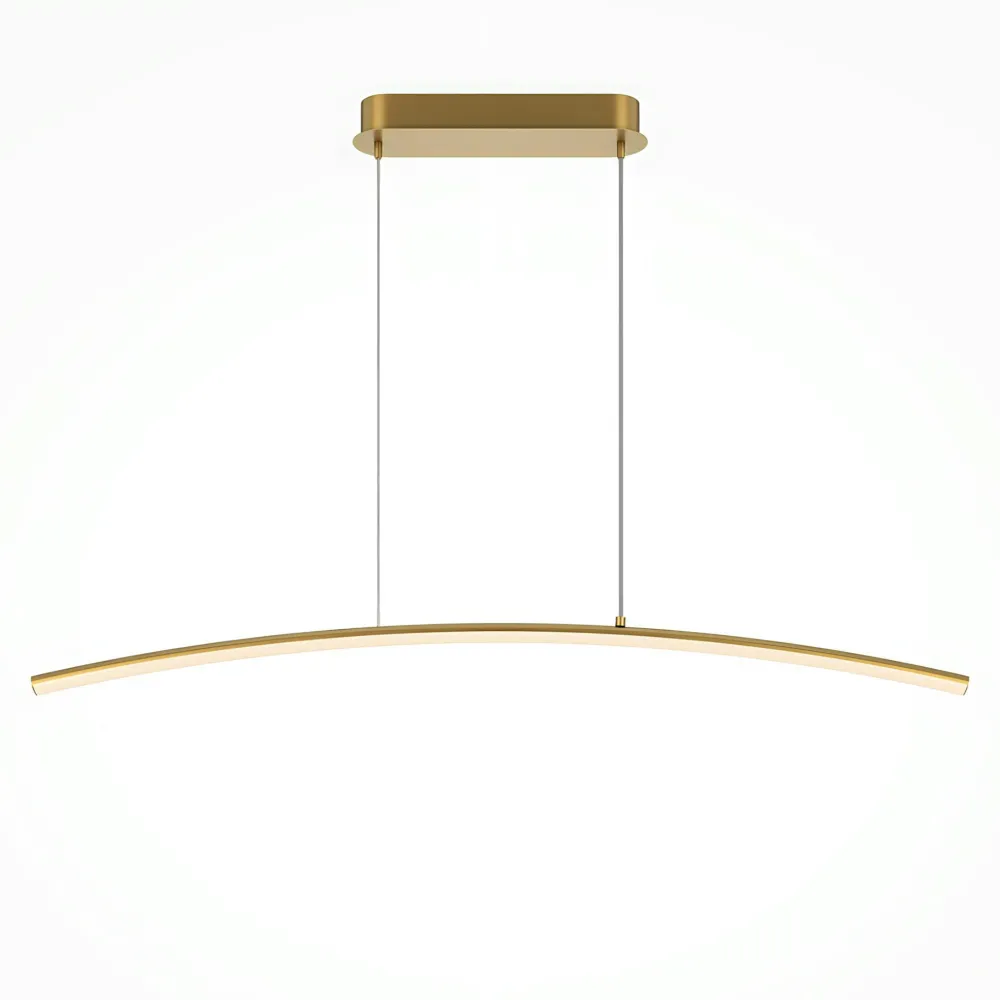 Suspensions / Lustres|AVA Suspension design LED avec boucle noire stylisée