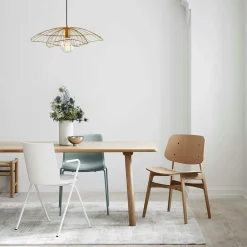 Suspensions / Lustres|SINOP Suspension design métal doré filaire forme fleur