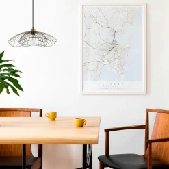 Suspensions / Lustres|SINOP Suspension design noire filaire forme fleur 50 cm