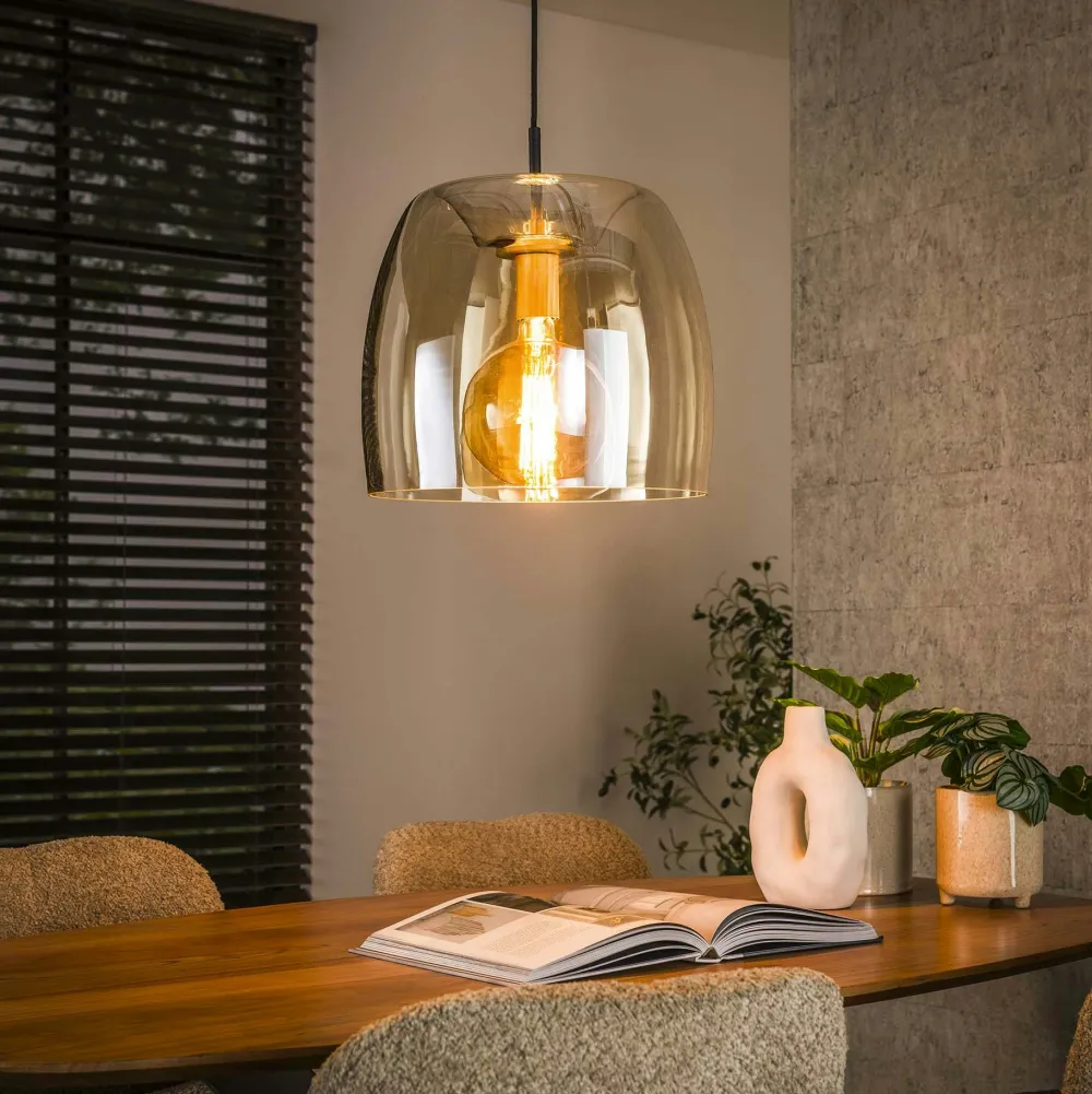 Suspensions / Lustres|NOVA Suspension en verre coloré 6 lampes