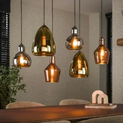 Suspensions / Lustres|Niagara Suspension en verre cuivré forme cloche