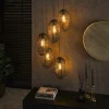 Lampes À Poser·Lampe Style Industriel|Suspensions / Lustres|RALF Suspension filaire 5 abat-jour ouverts