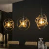 Suspensions / Lustres|Lampes À Poser·Lampe Style Industriel|RALF Suspension industrielle 3 globes en métal percé