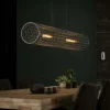 Suspensions / Lustres|RALF Suspension industrielle cylindre grillagé 2 lampes