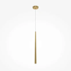 Suspensions / Lustres|AURORA Suspension LED design dorée - 1 tige verticale