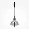 Suspensions / Lustres|NORA Suspension LED moderne - verre gris silhouette ronde