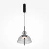 Suspensions / Lustres|NORA Suspension LED moderne - verre fumé silhouette ronde