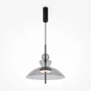 Suspensions / Lustres|NORA Suspension LED moderne - verre fumé silhouette dôme