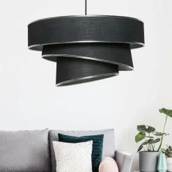 Suspensions / Lustres|SILE Suspension îlot cuisine – 3 lampes noir et or