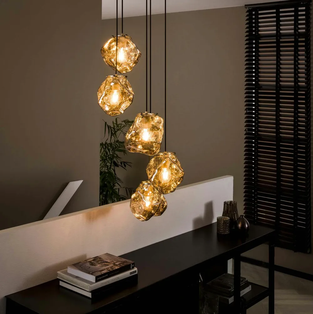 Univers Déco·Design Contemporain|Suspensions / Lustres|Niagara Suspension moderne 7 lampes