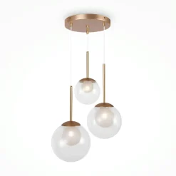 Suspensions / Lustres|DELTONA Suspension moderne noir & blanc – 5 globes en grappe