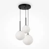 Suspensions / Lustres|DELTONA Suspension moderne noire - 3 globes en grappe