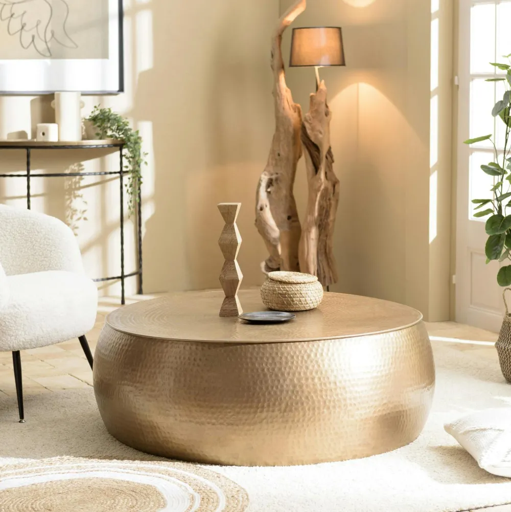 Univers Déco·Design Contemporain|Suspensions / Lustres|Niagara Suspension multiple en verre déformé finition or, cuivre et chrome