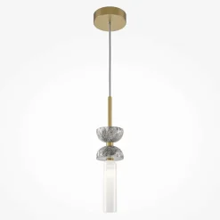 Suspensions / Lustres|ENID Suspension noire design – sablier marbre noir & verre blanc