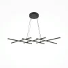 Suspensions / Lustres|SALEM Suspension noire LED – barres croisées minimalistes