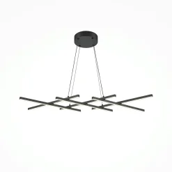 Suspensions / Lustres|SALEM Suspension noire LED – barres croisées minimalistes