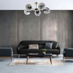 Suspensions / Lustres|IGDIR Suspension salon design - style araignée noir et or