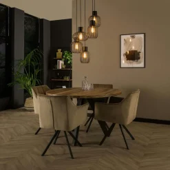 Suspensions / Lustres|NOVA Suspension verre & métal – globes bruns + tubes bronze