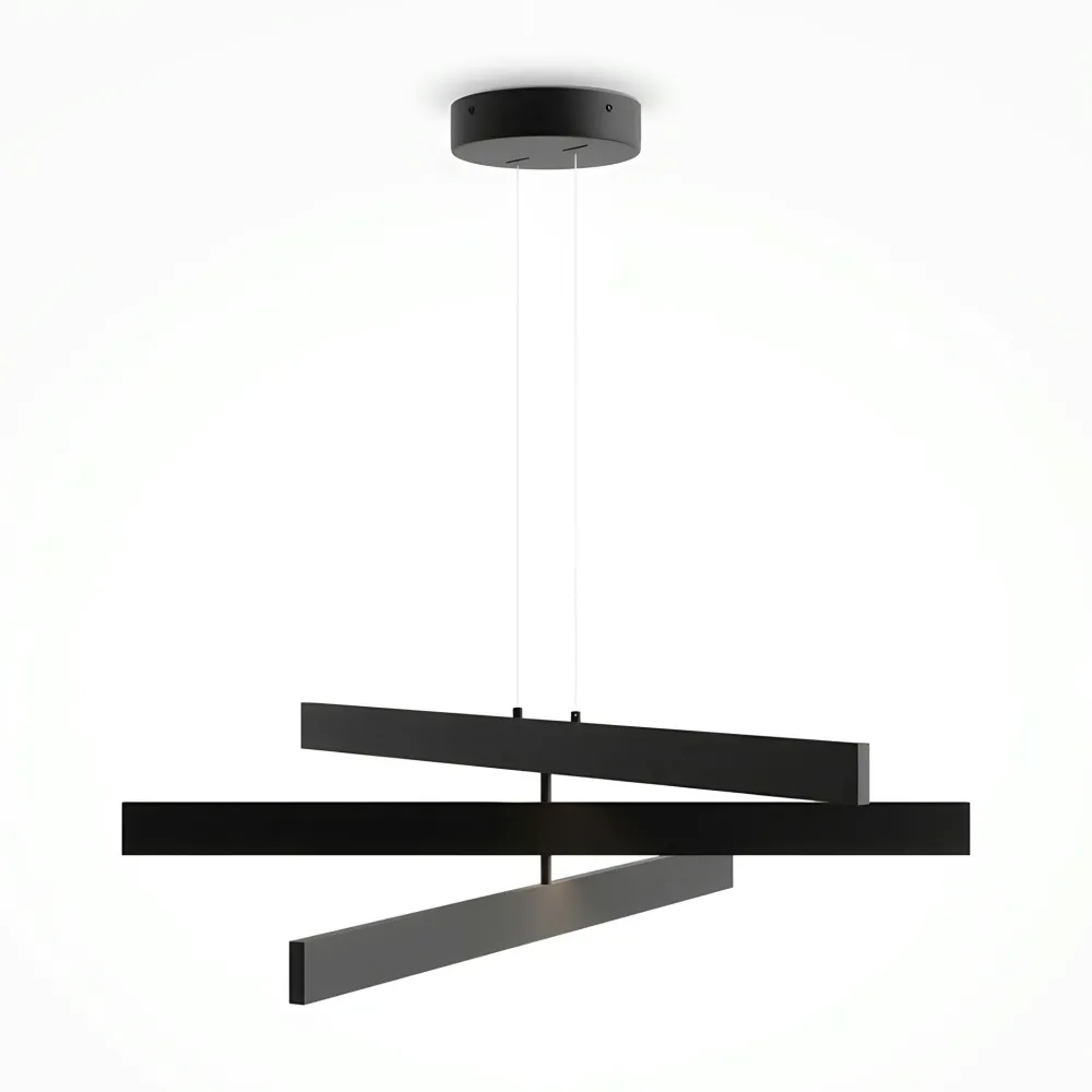 Suspensions / Lustres|SALEM Suspension blanche LED – barres origami superposées