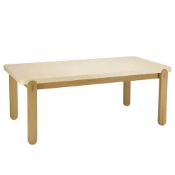 Tables À Manger Rectangulaires|BRASILIA Table à manger béton et chêne 200 cm