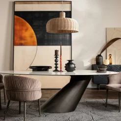 Tables À Manger En Céramique|GIULIA Table à manger design en céramique blanche 240 cm