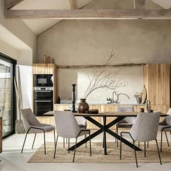 Tables À Manger En Bois|Tables À Manger Rectangulaires|MANADO Table à manger en bois de teck recyclé 240 cm