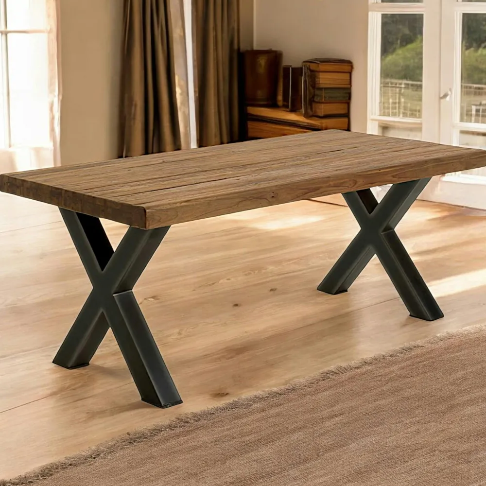 Tables À Manger Rectangulaires|Tables À Manger En Bois|KERALA Table à manger en teck recyclé naturel 180 cm