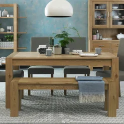 Univers Déco·Design Contemporain|Tables À Manger Rectangulaires|ALTA Table à manger en verre et bois 180 cm