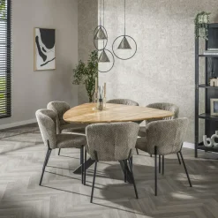 Tables À Manger Rectangulaires|Tables À Manger En Bois|Melbourne Table à manger extensible à bords ronds en bois d'acacia 175-275 cm