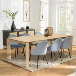 Tables À Manger En Chêne|Tables À Manger Extensibles| Table à manger extensible moderne 220-320 cm