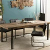 Tables À Manger Rectangulaires|Tables À Manger En Bois|Swing Table à manger industrielle teck recyclé 200x90