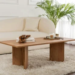 Tables À Manger En Bois|MARFA Table à manger moderne effet noyer pieds en V 180 cm