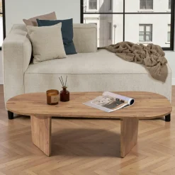 Tables À Manger En Bois|MARFA Table à manger moderne noire effet bois pieds en V 180 cm