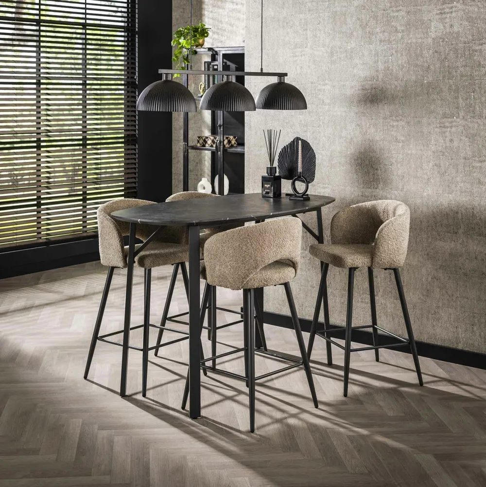 Tables À Manger En Bois|RALF Table à manger organique effet marbre 180 cm