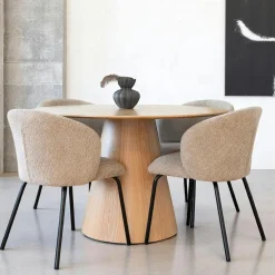 Tables À Manger En Bois|LISBONNE Table à manger ovale en bois clair 160 cm